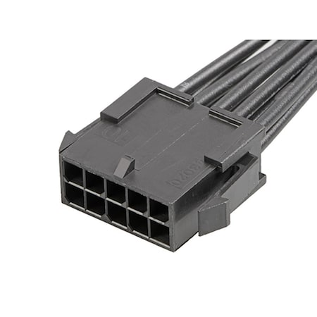 Molex Push-In Wire Connector, 18 AWG Max, Black, Nylon Insulation, 300 V, 8.5 A 2147582103